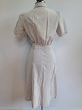 Navy WAVES Seersucker Uniform Dress <br> (B-35.5" W-24" H-33")