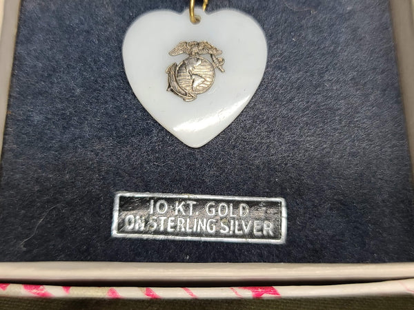 Sweetheart Marine Corps Heart Pin in Box