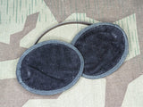 Original German Folding Earmuffs Green Cloth