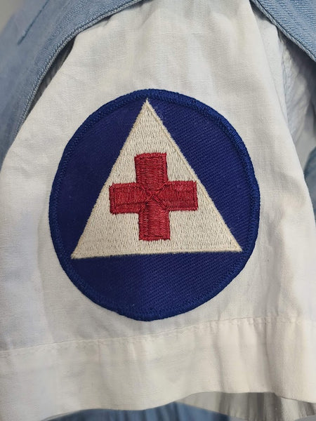 Red Cross Nurse Aide Apron, Blouse and Hat <br> (28" waist)