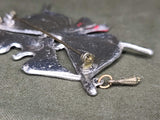 Eagle with 48 Star Flag Pin