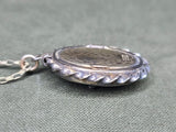 Army Air Corps Black Locket Necklace