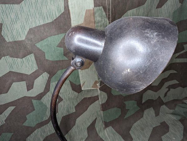 Original Wehrmacht German Desk Lamp Panzer Gray