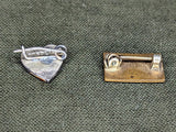 Two Small In Service Star Heart Pins
