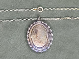 Army Air Corps Black Locket Necklace