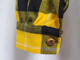 Yellow Plaid Wool Jacket <br> (41" Chest)