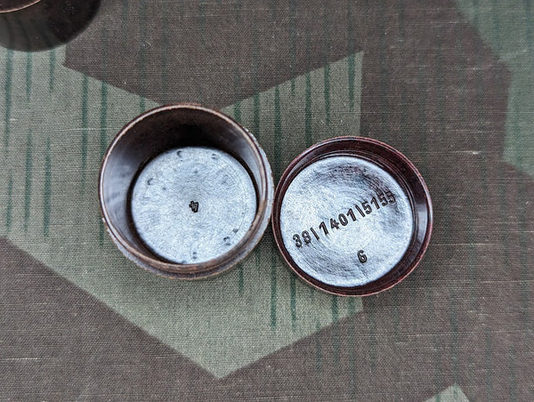 Small Bakelite Containers Two Tone