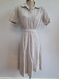 Navy WAVES Seersucker Uniform Dress <br> (B-35.5" W-24" H-33")