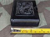 Bakelite Tobacco Box with Elk and Dog