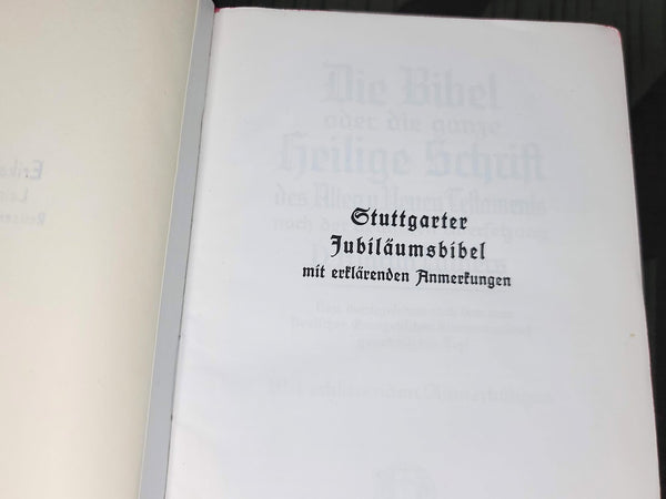 1938 Stuttgarter Jubiläums Bible
