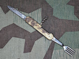 Russian Folding Fork, Knife, Corkscrew