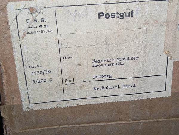 Saccharin Bulk Shipping Carton (Empty As-Is)