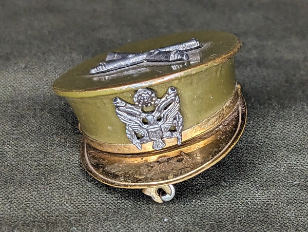 Artillery Army Hat Sweetheart Brooch