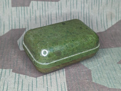Green Bakelite Travel Soap Container