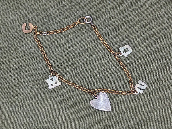 USMC Letter Sweetheart Bracelet