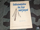 WWII German Soldatenblätter für Feier und Freizeit Januar 1941