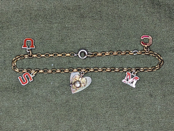USMC Letter Sweetheart Bracelet