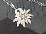Edelweiss Carved Bone Necklace