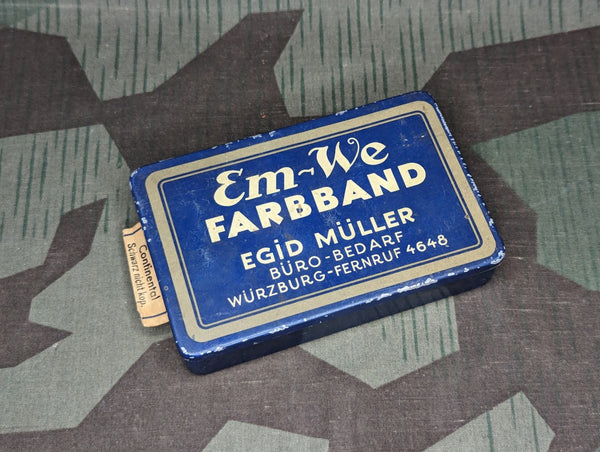 Em-We Farbband Type Writer Ribbon Tin