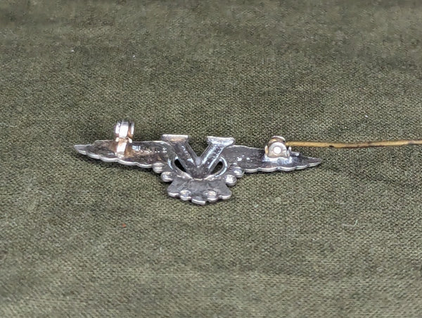 V for Victory Wing Pin