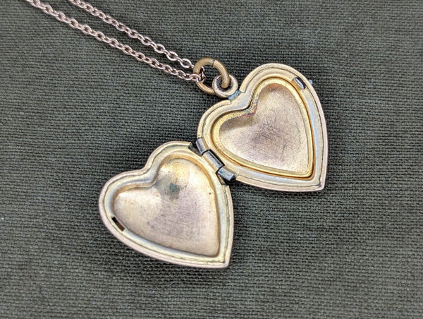 Marines Heart Shaped Locket Necklace