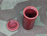Red Bakelite Razor Soap Container