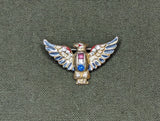 Coro Patriotic Rhinestone Eagle Pin