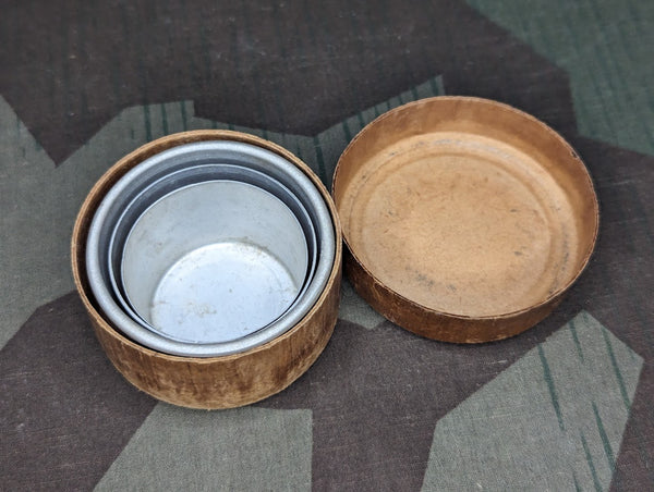 Collapsible Aluminum Shot Glass in Paper Container