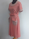 Pink Wrap Dress <br> (B-39" W-26"-30" H-38")