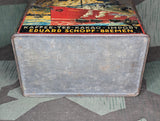 Eduscho Coffee Tin Worn Ship Graphics
