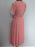Pink Wrap Dress <br> (B-39" W-26"-30" H-38")