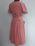 Pink Wrap Dress <br> (B-39" W-26"-30" H-38")