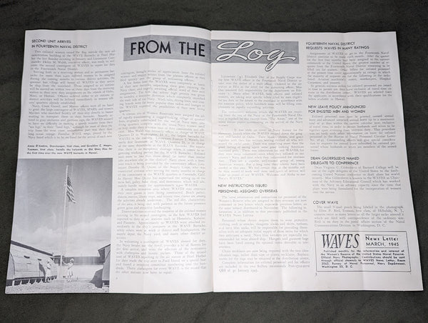 WAVES Newsletter March 1945