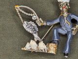 US Navy Sailor Fishing Pin