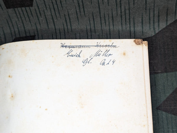 Wehrmacht Course Book for Sanitäts-Unteroffiziere u. Mannschaften 1939