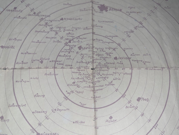 Luftlagemeldung Air Raid Map Chemnitz