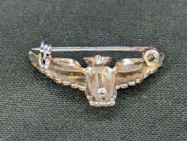 Coro Patriotic Rhinestone Eagle Pin