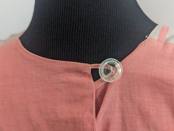 Pink Wrap Dress <br> (B-39" W-26"-30" H-38")