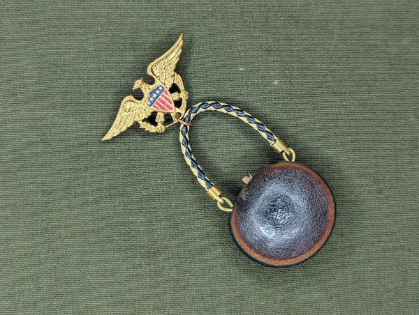 Eagle and Canteen Sweetheart Pin