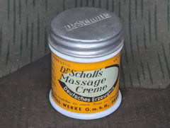 German Dr. Scholl's Massage Creme Jar