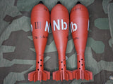 Set of 3 Nebel Wgr.34 8cm Mortar Rounds Painted - 3.0 - PLA/Resin - 0.2 - 10% Cubic