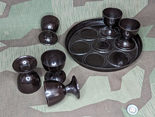Bakelite Egg Cup Set