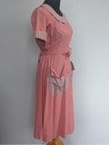 Pink Wrap Dress <br> (B-39" W-26"-30" H-38")