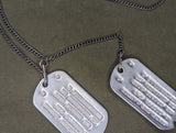 Early War WAC Dog Tag Set Madeline Layton