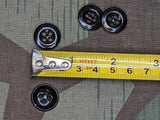 Original Lux Prym Steel Trouser Buttons 17mm (Lot of 5)