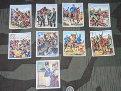 Lot of 9 "Reichsheer und seine Tradition" Cigarette Cards