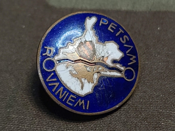 WWII Finland Northern Front Badge PETSAMO ROVANIEMI (AS-IS)