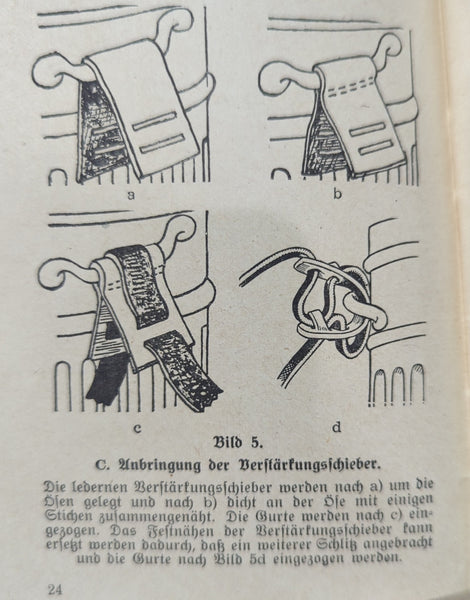 Reproduction Early Leather Gas Mask Strap Reinforcement Set