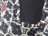 Flower and Person in Archway Novelty Print Dress <br> (B-41" W-28" H-41")