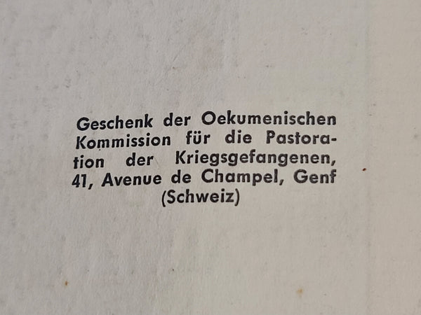New Testament Bible for German POWs 1942